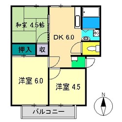 コーポごめんまちの物件間取画像